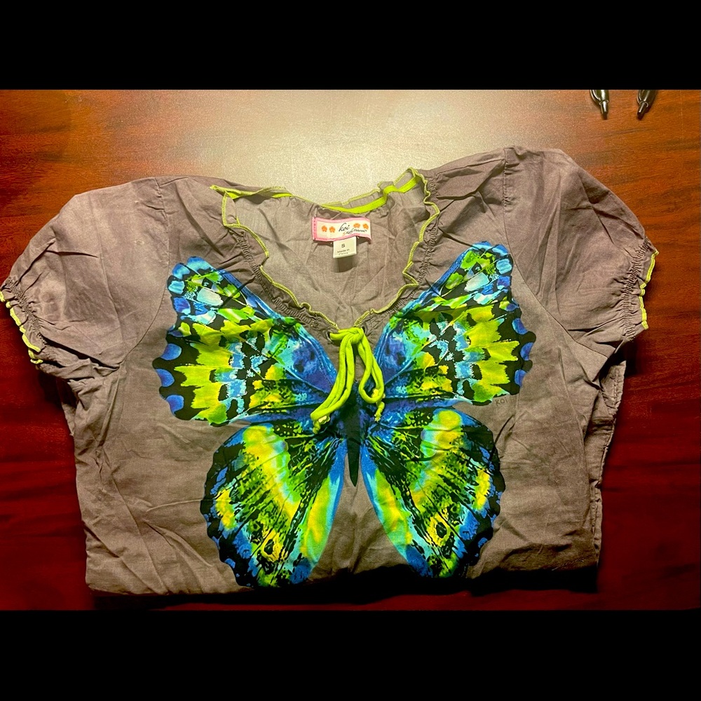 EUC Koi scrub top small